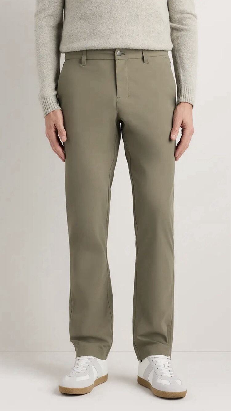 Quince Ultimate Commuter Pants Faded Cargo Green Dress Pants Classic Fit 38x29.5